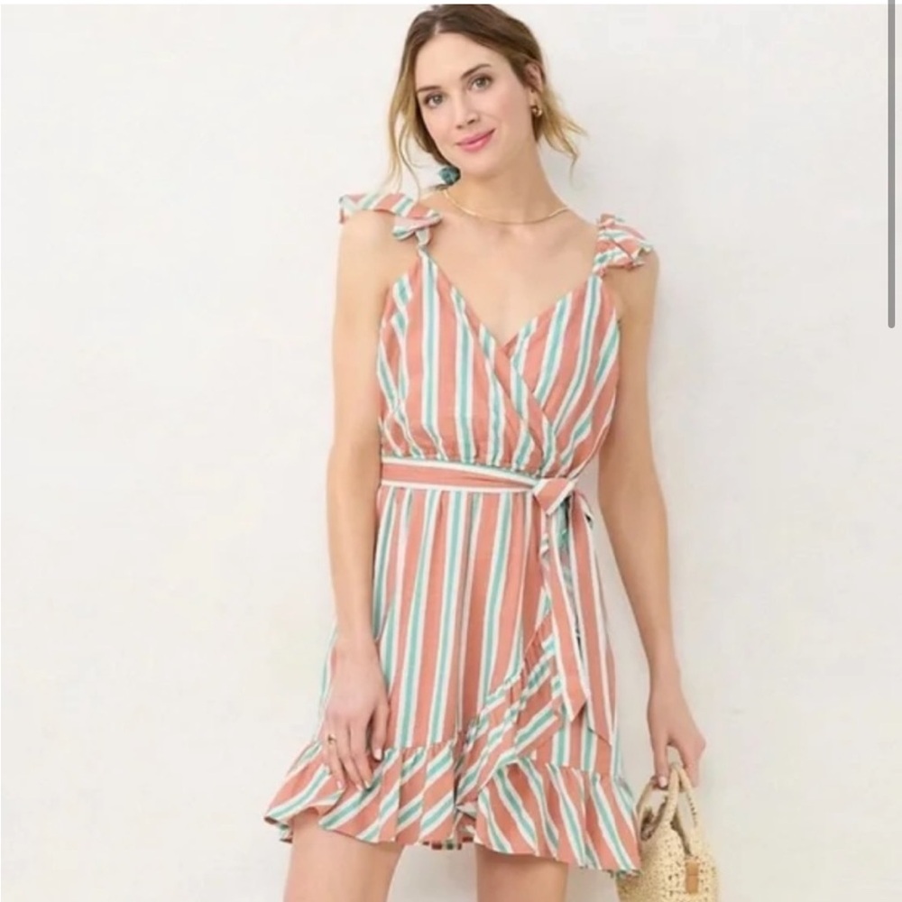 NWT LC Lauren Conrad Faux Wrap Dress